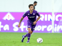 Danilo Cataldi of ACF Fiorentina in action during the Serie A Enilive match between ACF Fiorentina and AC Monza at Stadio Artemio Franchi on...