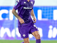 Danilo Cataldi of ACF Fiorentina in action during the Serie A Enilive match between ACF Fiorentina and AC Monza at Stadio Artemio Franchi on...