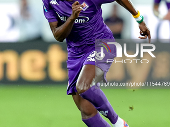 Cristian Kouame of ACF Fiorentina during the Serie A Enilive match between ACF Fiorentina and AC Monza at Stadio Artemio Franchi on Septembe...