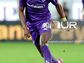 Cristian Kouame of ACF Fiorentina during the Serie A Enilive match between ACF Fiorentina and AC Monza at Stadio Artemio Franchi on Septembe...