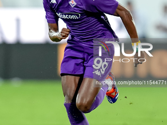 Cristian Kouame of ACF Fiorentina during the Serie A Enilive match between ACF Fiorentina and AC Monza at Stadio Artemio Franchi on Septembe...