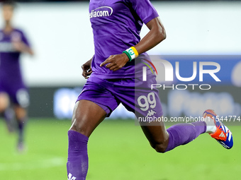 Cristian Kouame of ACF Fiorentina during the Serie A Enilive match between ACF Fiorentina and AC Monza at Stadio Artemio Franchi on Septembe...