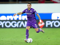 Cristiano Biraghi of ACF Fiorentina during the Serie A Enilive match between ACF Fiorentina and AC Monza at Stadio Artemio Franchi on Septem...