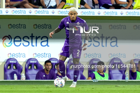 Dodo of ACF Fiorentina during the Serie A Enilive match between ACF Fiorentina and AC Monza at Stadio Artemio Franchi on September 01, 2024...