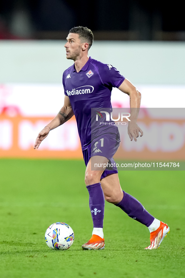 Robin Gosens of ACF Fiorentina during the Serie A Enilive match between ACF Fiorentina and AC Monza at Stadio Artemio Franchi on September 0...