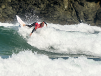 Sean Gunning of Spain surfs on day 1 of the ABANCA Pantin Classic Galicia Pro 2024 in Pantin Beach, La Coruna, Spain. (