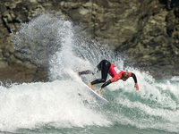 Sean Gunning of Spain surfs on day 1 of the ABANCA Pantin Classic Galicia Pro 2024 in Pantin Beach, La Coruna, Spain. (