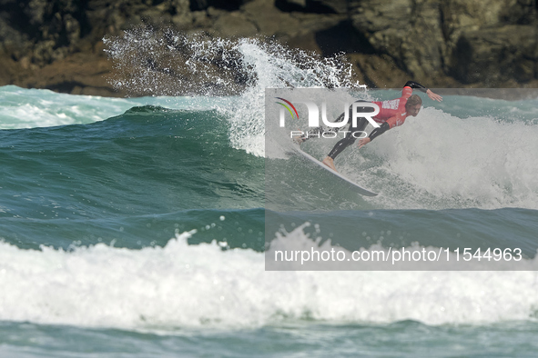 Sean Gunning of Spain surfs on day 1 of the ABANCA Pantin Classic Galicia Pro 2024 in Pantin Beach, La Coruna, Spain. 