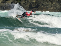 Sean Gunning of Spain surfs on day 1 of the ABANCA Pantin Classic Galicia Pro 2024 in Pantin Beach, La Coruna, Spain. (