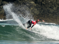 Sean Gunning of Spain surfs on day 1 of the ABANCA Pantin Classic Galicia Pro 2024 in Pantin Beach, La Coruna, Spain. (