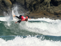 Sean Gunning of Spain surfs on day 1 of the ABANCA Pantin Classic Galicia Pro 2024 in Pantin Beach, La Coruna, Spain. (