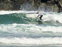 Pieter Bas Boekee of the Netherlands surfs on day 1 of the ABANCA Pantin Classic Galicia Pro 2024 in Pantin Beach, La Coruna, Spain. (