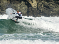 Pieter Bas Boekee of the Netherlands surfs on day 1 of the ABANCA Pantin Classic Galicia Pro 2024 in Pantin Beach, La Coruna, Spain. (