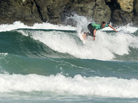 Gearoid McDaid of Ireland surfs on day 1 of the ABANCA Pantin Classic Galicia Pro 2024 in Pantin Beach, La Coruna, Spain. (