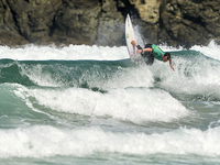 Gearoid McDaid of Ireland surfs on day 1 of the ABANCA Pantin Classic Galicia Pro 2024 in Pantin Beach, La Coruna, Spain. (