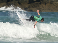 Gearoid McDaid of Ireland surfs on day 1 of the ABANCA Pantin Classic Galicia Pro 2024 in Pantin Beach, La Coruna, Spain. (