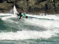 Gearoid McDaid of Ireland surfs on day 1 of the ABANCA Pantin Classic Galicia Pro 2024 in Pantin Beach, La Coruna, Spain. (