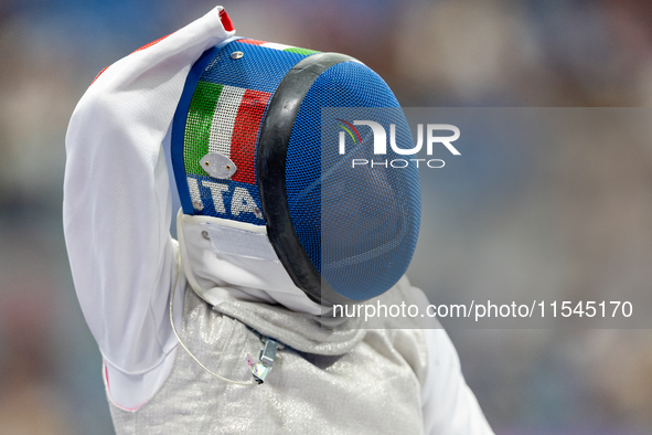 Beatrice Maria ''Bebe'' Vio Grandis of Italy competes against Nadiia Doloh of Ukraine during the Women's Foil Category B Quarterfinal at Gra...