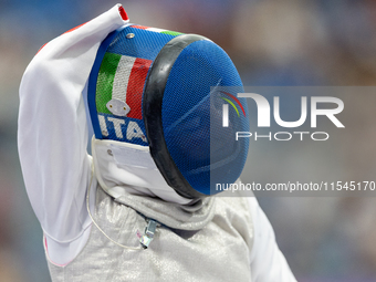 Beatrice Maria ''Bebe'' Vio Grandis of Italy competes against Nadiia Doloh of Ukraine during the Women's Foil Category B Quarterfinal at Gra...