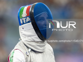 Beatrice Maria ''Bebe'' Vio Grandis of Italy competes against Nadiia Doloh of Ukraine during the Women's Foil Category B Quarterfinal at Gra...