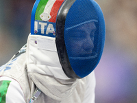 Beatrice Maria ''Bebe'' Vio Grandis of Italy competes against Nadiia Doloh of Ukraine during the Women's Foil Category B Quarterfinal at Gra...