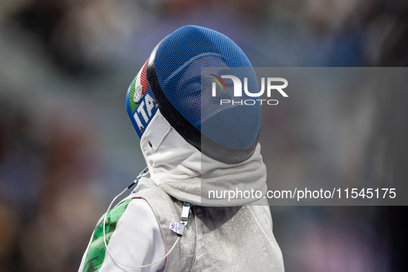 Beatrice Maria ''Bebe'' Vio Grandis of Italy competes against Nadiia Doloh of Ukraine during the Women's Foil Category B Quarterfinal at Gra...