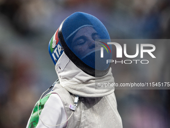 Beatrice Maria ''Bebe'' Vio Grandis of Italy competes against Nadiia Doloh of Ukraine during the Women's Foil Category B Quarterfinal at Gra...