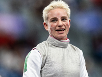 Beatrice Maria ''Bebe'' Vio Grandis of Italy competes against Nadiia Doloh of Ukraine during the Women's Foil Category B Quarterfinal at Gra...