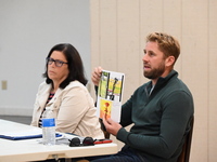 Mayor Gail Rottenstrich (left) and Borough Manager Kurt Peluso (right) face criticism for removing the battlefield cross from a planned $150...