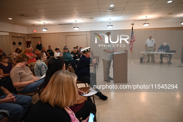 Residents and veterans voice their concerns. Mayor Gail Rottenstrich and Borough Manager Kurt Peluso face criticism for removing the battlef...