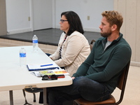 Mayor Gail Rottenstrich (left) and Borough Manager Kurt Peluso (right) face criticism for removing the battlefield cross from a planned $150...