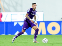 Cristiano Biraghi of ACF Fiorentina during the Serie A Enilive match between ACF Fiorentina and AC Monza at Stadio Artemio Franchi on Septem...