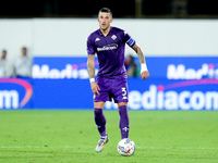 Cristiano Biraghi of ACF Fiorentina during the Serie A Enilive match between ACF Fiorentina and AC Monza at Stadio Artemio Franchi on Septem...