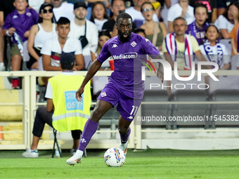 Jonathan Ikone of ACF Fiorentina during the Serie A Enilive match between ACF Fiorentina and AC Monza at Stadio Artemio Franchi on September...