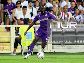 Jonathan Ikone of ACF Fiorentina during the Serie A Enilive match between ACF Fiorentina and AC Monza at Stadio Artemio Franchi on September...