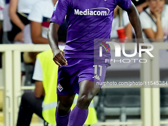 Jonathan Ikone of ACF Fiorentina during the Serie A Enilive match between ACF Fiorentina and AC Monza at Stadio Artemio Franchi on September...