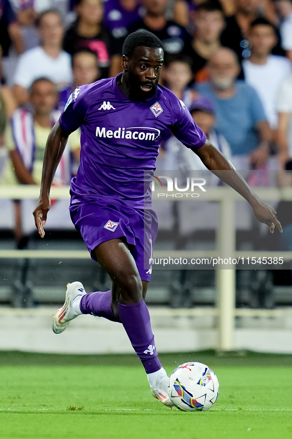 Jonathan Ikone of ACF Fiorentina during the Serie A Enilive match between ACF Fiorentina and AC Monza at Stadio Artemio Franchi on September...