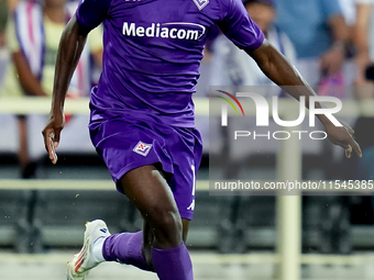 Jonathan Ikone of ACF Fiorentina during the Serie A Enilive match between ACF Fiorentina and AC Monza at Stadio Artemio Franchi on September...