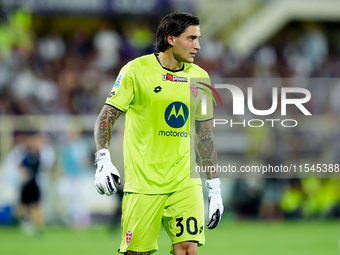 Stefano Turati of AC Monza looks on during the Serie A Enilive match between ACF Fiorentina and AC Monza at Stadio Artemio Franchi on Septem...