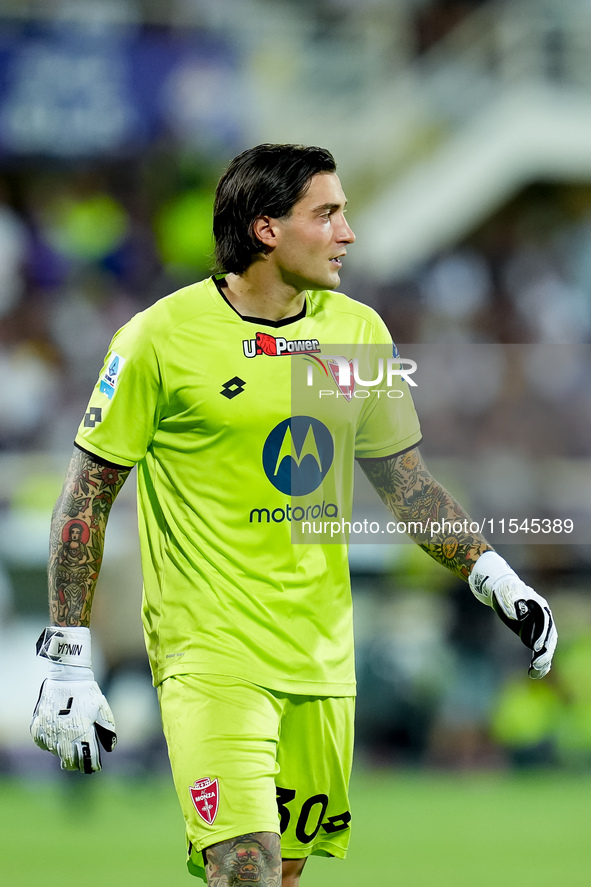 Stefano Turati of AC Monza looks on during the Serie A Enilive match between ACF Fiorentina and AC Monza at Stadio Artemio Franchi on Septem...