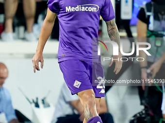 Lucas Martinez Quarta of ACF Fiorentina during the Serie A Enilive match between ACF Fiorentina and AC Monza at Stadio Artemio Franchi on Se...