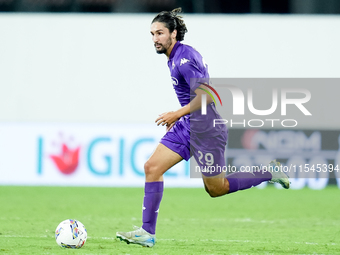 Yacine Adly of ACF Fiorentina during the Serie A Enilive match between ACF Fiorentina and AC Monza at Stadio Artemio Franchi on September 01...