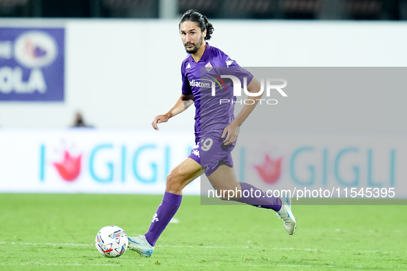 Yacine Adly of ACF Fiorentina during the Serie A Enilive match between ACF Fiorentina and AC Monza at Stadio Artemio Franchi on September 01...