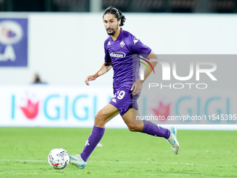 Yacine Adly of ACF Fiorentina during the Serie A Enilive match between ACF Fiorentina and AC Monza at Stadio Artemio Franchi on September 01...