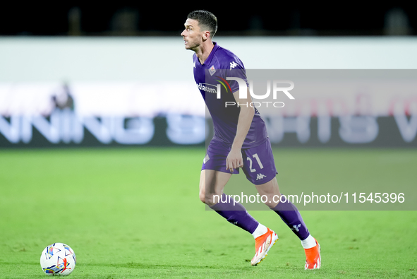 Robin Gosens of ACF Fiorentina during the Serie A Enilive match between ACF Fiorentina and AC Monza at Stadio Artemio Franchi on September 0...