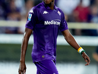 Cristian Kouame of ACF Fiorentina looks on during the Serie A Enilive match between ACF Fiorentina and AC Monza at Stadio Artemio Franchi on...