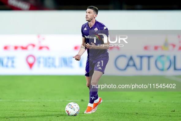 Robin Gosens of ACF Fiorentina during the Serie A Enilive match between ACF Fiorentina and AC Monza at Stadio Artemio Franchi on September 0...