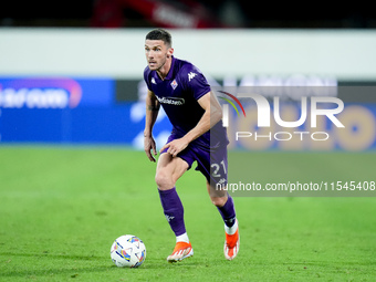 Robin Gosens of ACF Fiorentina during the Serie A Enilive match between ACF Fiorentina and AC Monza at Stadio Artemio Franchi on September 0...