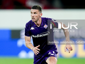 Robin Gosens of ACF Fiorentina during the Serie A Enilive match between ACF Fiorentina and AC Monza at Stadio Artemio Franchi on September 0...