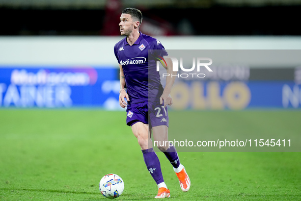 Robin Gosens of ACF Fiorentina during the Serie A Enilive match between ACF Fiorentina and AC Monza at Stadio Artemio Franchi on September 0...